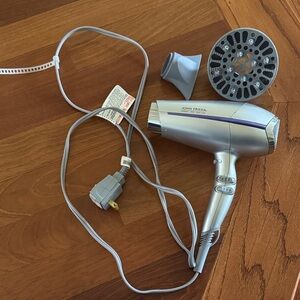 John Frieda Silver Hair Dryer with Attachments